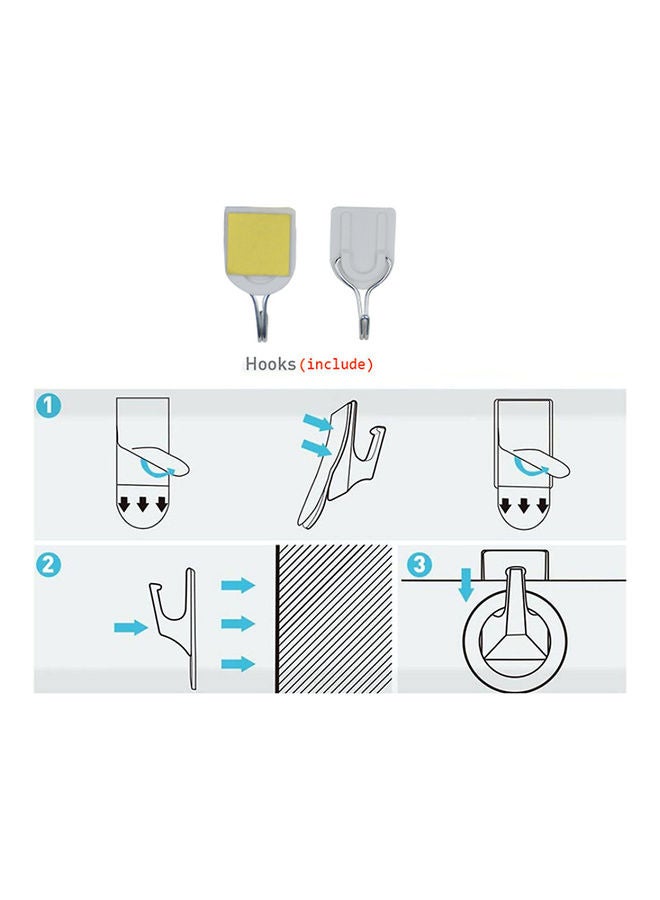 100-Inch Portable No Crease Folding Projector Screen Curtain PT257 White - Image 4