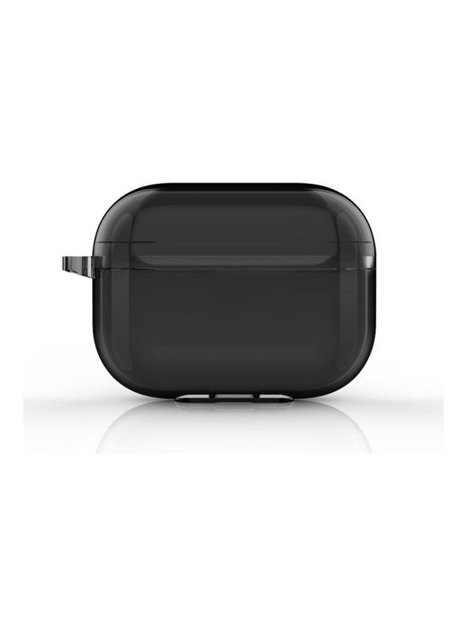 بي جي إم علبة واقية بتصميم بسيط بلون سادة فلوري لسماعات آير بودز برو أسود - Image 1