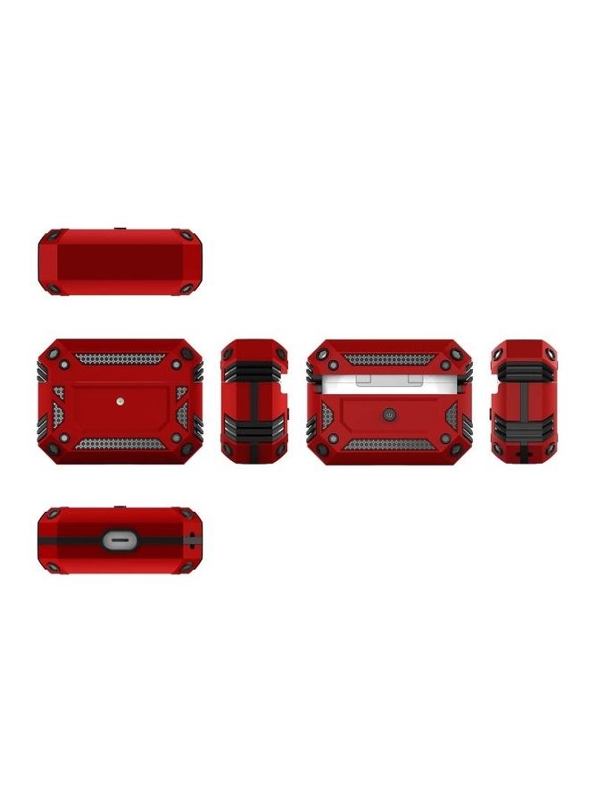 BGM Iron Man Four-Corner Shockproof Protective Cover For Apple AirPods Pro Blue - Image 3