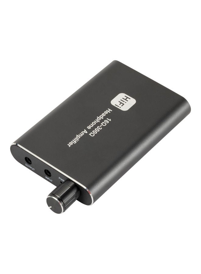 Generic - Aluminum Portable Headset Amplifier with 3.5mm Port V9743-V Black - Image 1