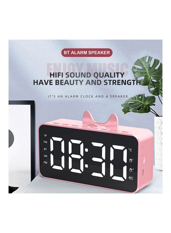 BT Clock Digital Speaker V9703B-V Black - Image 2