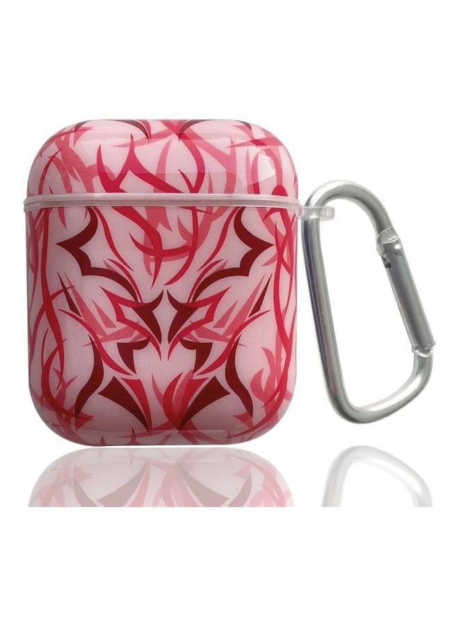 BGM TPU Bauhinia Balloon Earphone Protective Case with Hook For AirPods 1/2 Pink - Image 1