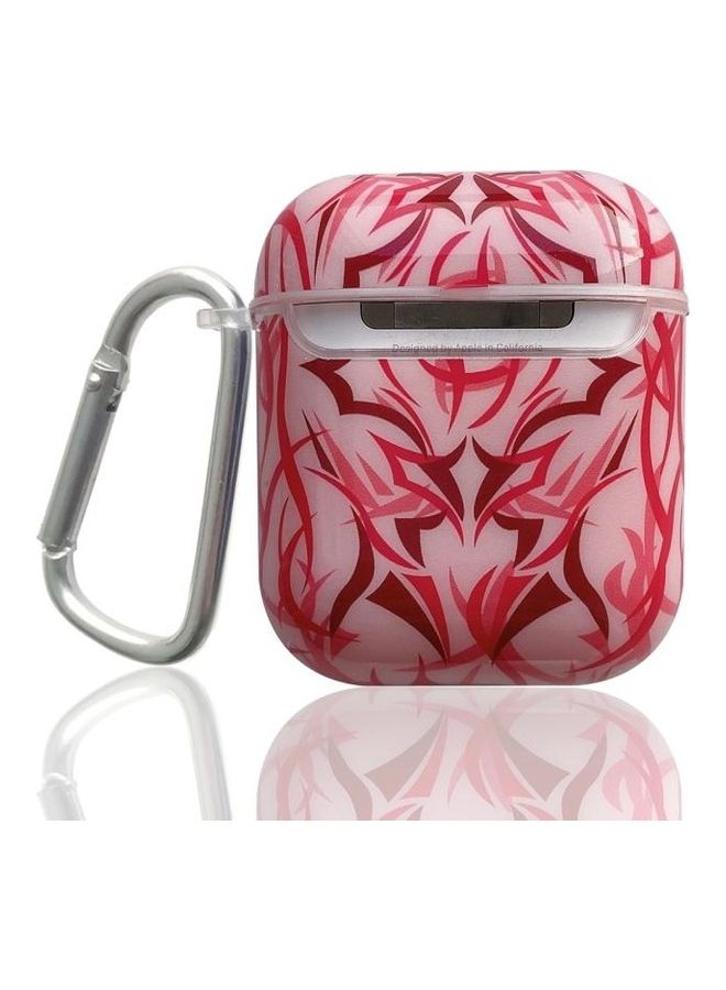 BGM TPU Bauhinia Balloon Earphone Protective Case with Hook For AirPods 1/2 Pink - Image 2