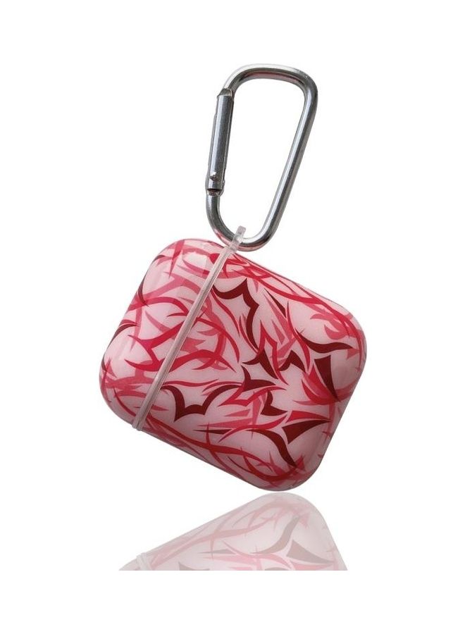 BGM TPU Bauhinia Balloon Earphone Protective Case with Hook For AirPods 1/2 Pink - Image 3