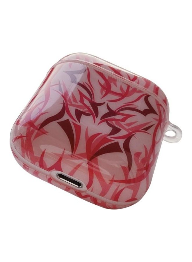 BGM TPU Bauhinia Balloon Earphone Protective Case with Hook For AirPods 1/2 Pink - Image 4