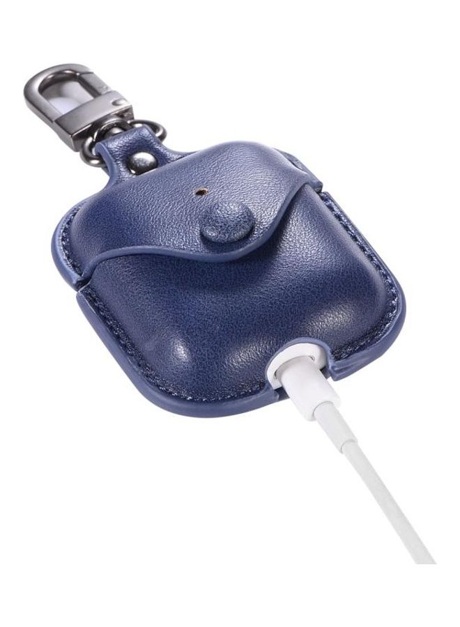BGM - PU Leather Wireless Bluetooth Earphone Protective Case for Apple AirPods 1/2 with Metal Buckle Brown - Image 1
