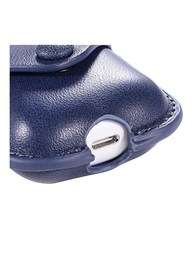 BGM - PU Leather Wireless Bluetooth Earphone Protective Case for Apple AirPods 1/2 with Metal Buckle Brown - Image 1