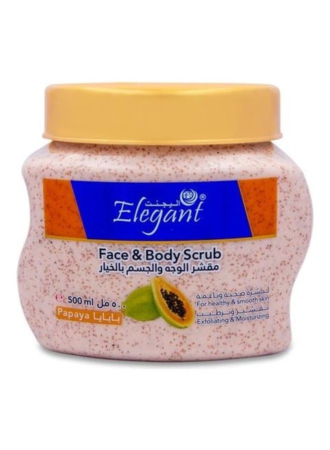 Papaya Deep Exfoliating Face and Body Scrub Orange 500ml