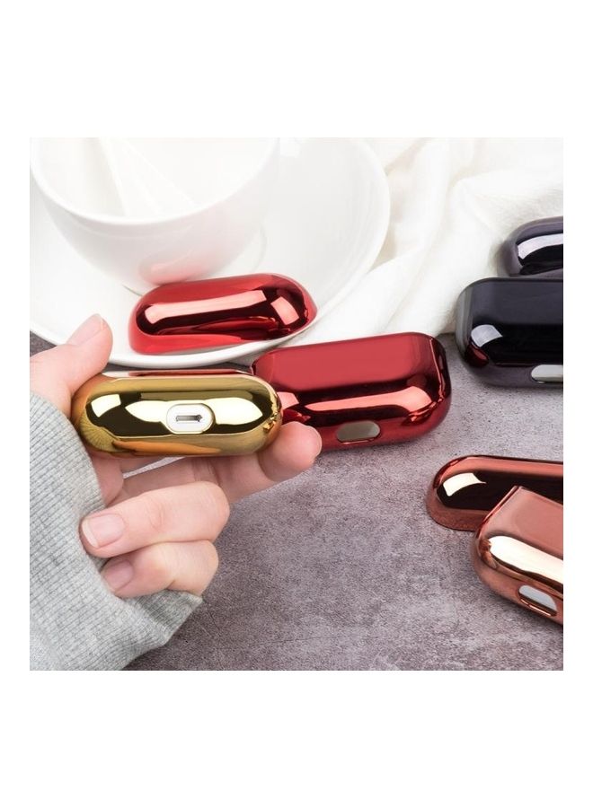 بي جي إم غطاء حماية واقي مضاد للصدمات مطلي بالكهرباء ومصنوع من البولي يوريثان الحراري لسماعات آير بودز برو ذهبي - Image 5