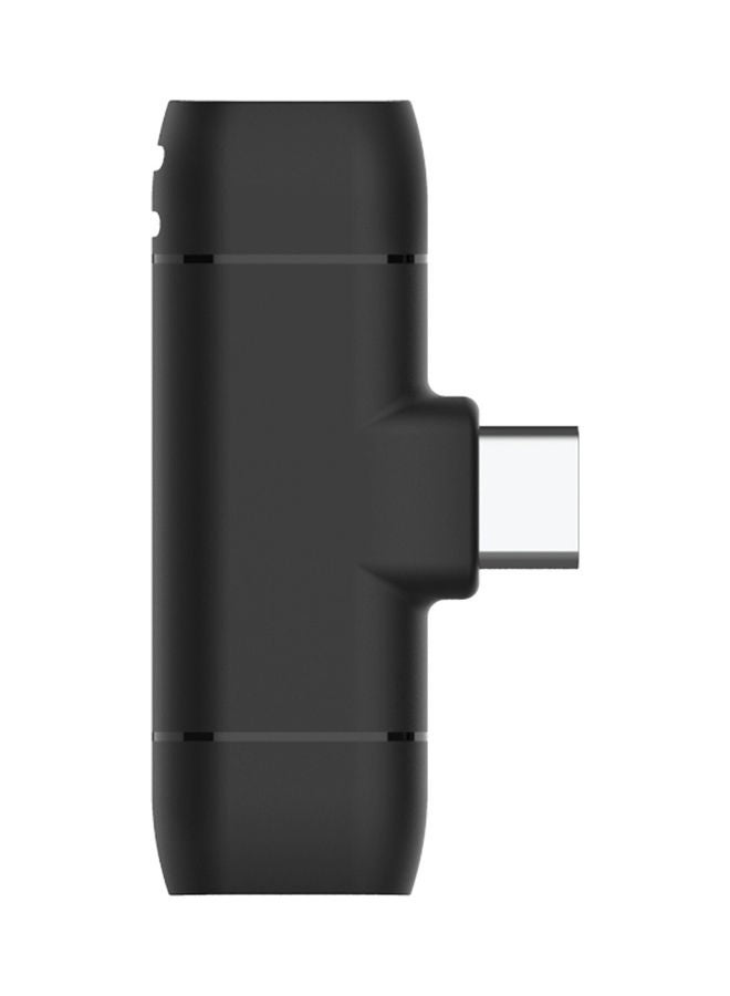 ميكروفون لافالير لاسلكي مزود بمشبك بتردد 2.4 جيجاهرتز M10 أسود - Image 3