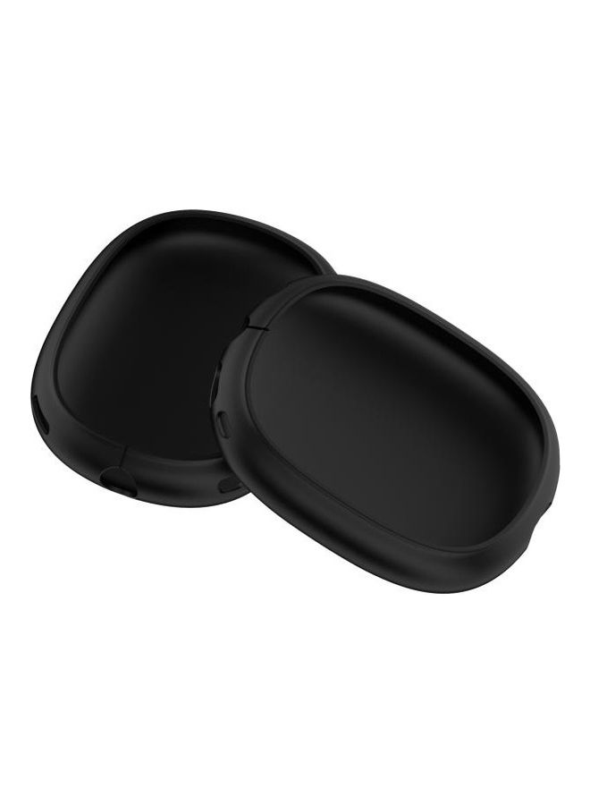 BGM - A Pair Full Coverage Anti-scratch Silicone Headphone Protective Case for AirPods Max Black - Image 1