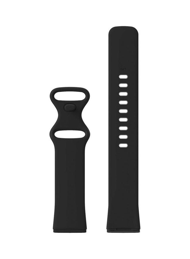 MARGOUN Replacement Band Silicone Sport Strap for Fitbit Versa 3/Sense SmartWatch Black  - Image 3