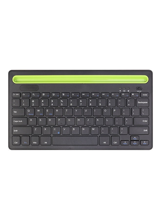 Rechargeable Wireless BT 3.0 Keyboard with 78-keys Black - Image 1