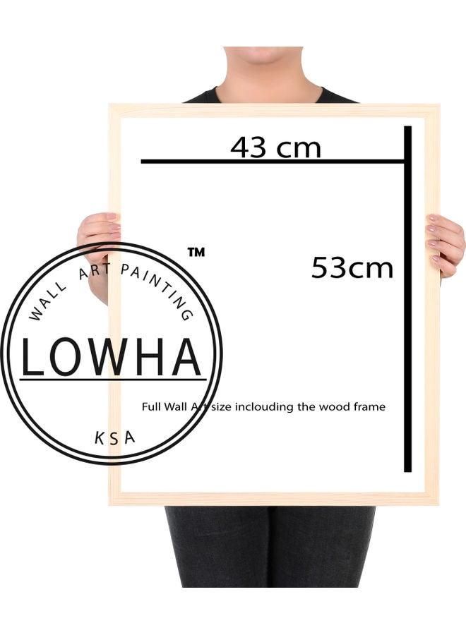 LOWHA Saudi National Day Riyadh King Salman And MBS Framed Wall Art Multicolour - Image 2