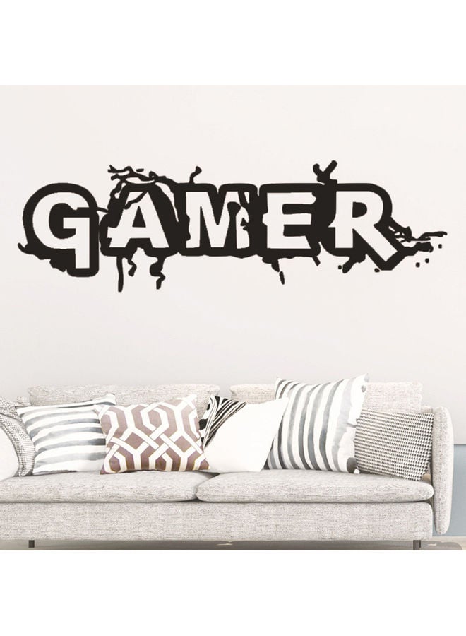 Self-Adhesive Gamer Themed Wall Sticker Black - Image 5