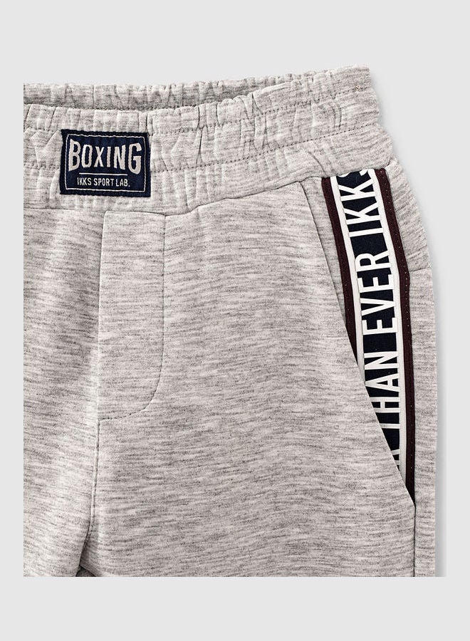 IKKS - Elasticated Drawstring Joggers Grey - Image 1