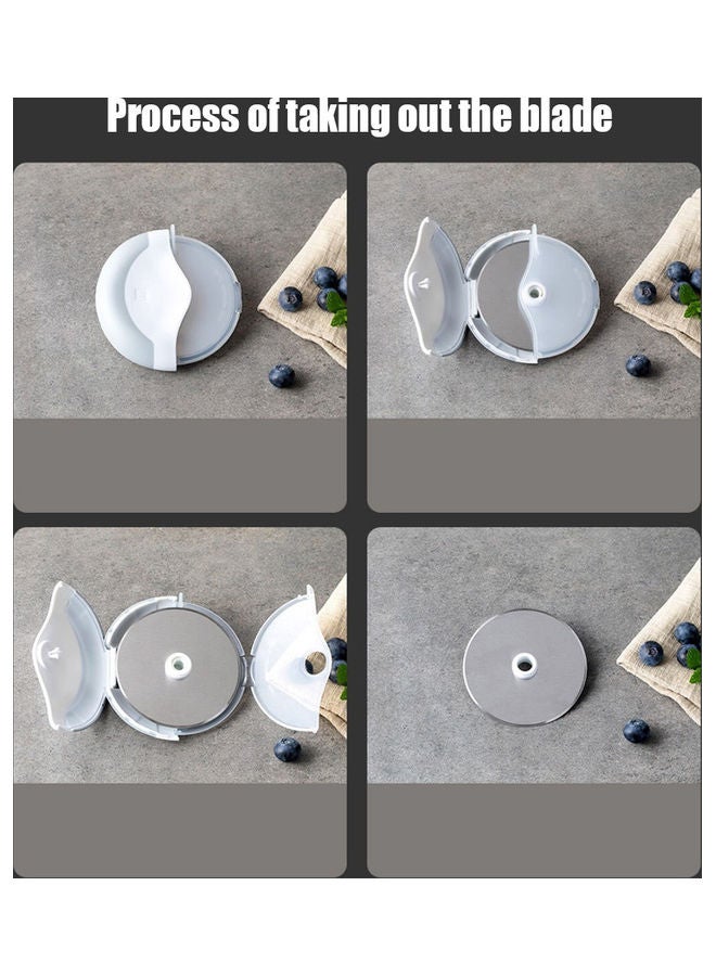 هوهو عجلة تقطيع البيتزا . رمادي 15 x 8 x 15سم - Image 3