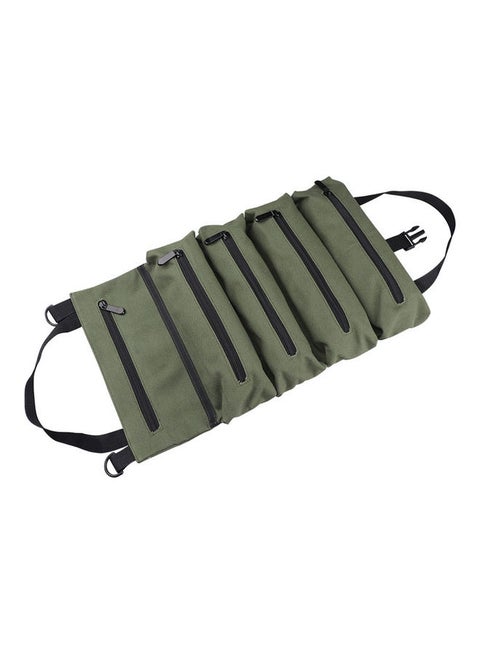 Multi-Functional Roll Up Heavy Duty Tool Storage Bag Green 18.5 x 11.02 x 3.35inch
