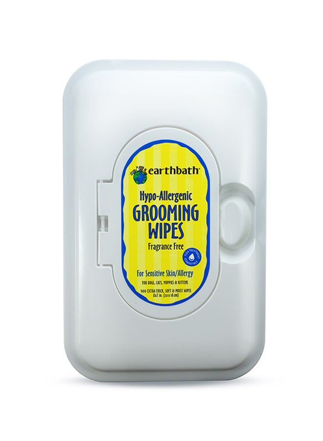 مناديل تنظيف مضادة للحساسية خالية من العطور 100 قطعة