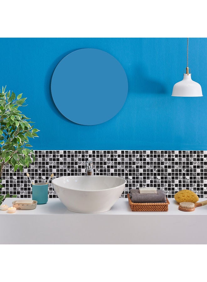 6-Piece Waterproof Removable Mosaic 3D Tile Wall Stickers Set Multicolour - Image 5