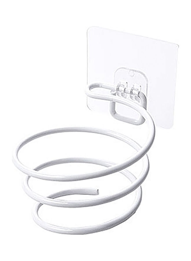 Wall Mounted Hair Dryer Holder White 10 x 9 x 10cm  - Image 1