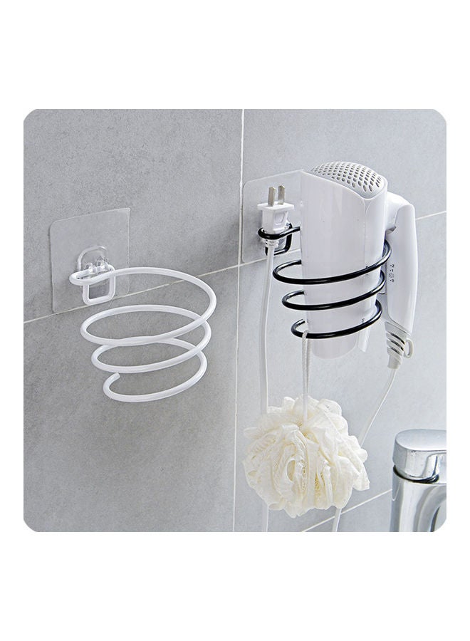 Wall Mounted Hair Dryer Holder White 10 x 9 x 10cm  - Image 3
