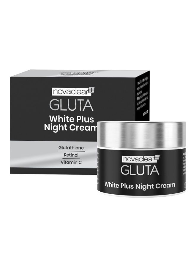 novaclear - Gluta White Plus Night Cream Black/Silver 50ml - Image 1