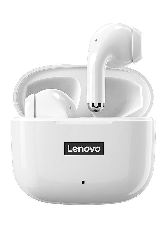 لينوفو LP40 Wireless BT5.1 Semi-in-ear Sports Earbuds White - Image 1