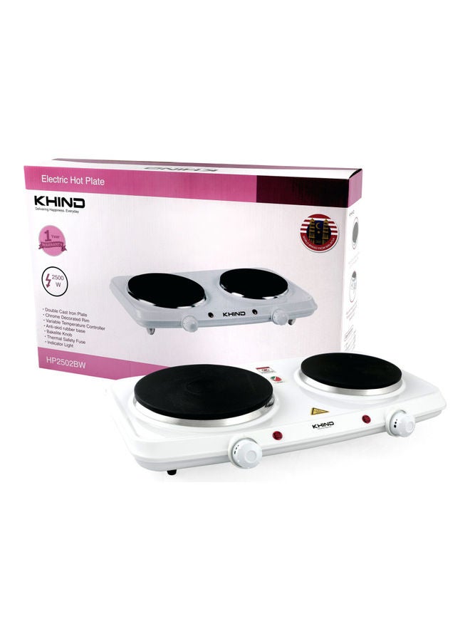 كيند طبق ساخن بدرجة حرارة متغيرة 2 2500.0 W HP2502BW لون أبيض  - Image 2