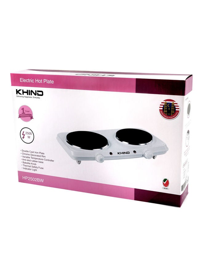كيند طبق ساخن بدرجة حرارة متغيرة 2 2500.0 W HP2502BW لون أبيض  - Image 4