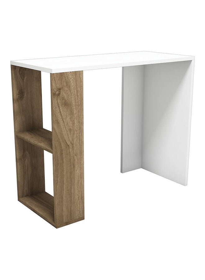 MODERN HOME Wood Studying Desk White/Brown 90x75x40cm - Image 2