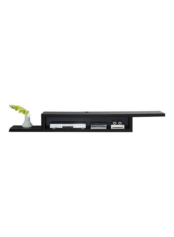 MODERN HOME - Modern TV Stand Shelf Black 135x24x15cm - Image 1