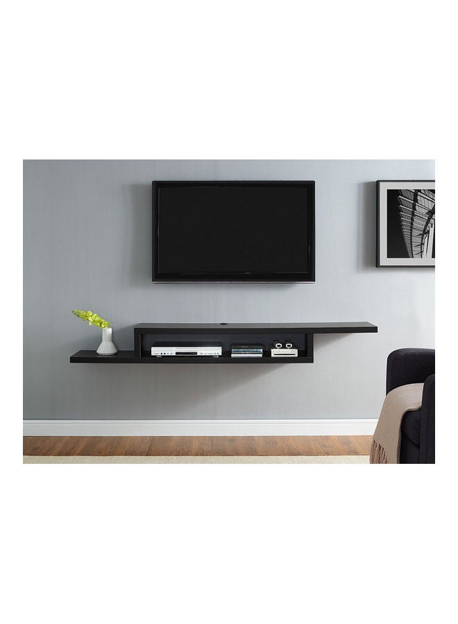 MODERN HOME - Modern TV Stand Shelf Black 135x24x15cm - Image 1
