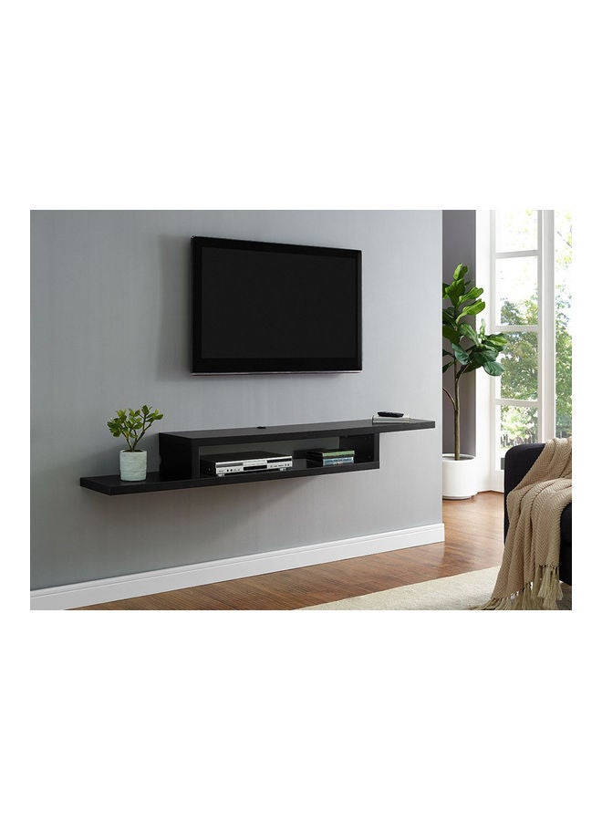 MODERN HOME - Modern TV Stand Shelf Black 135x24x15cm - Image 1