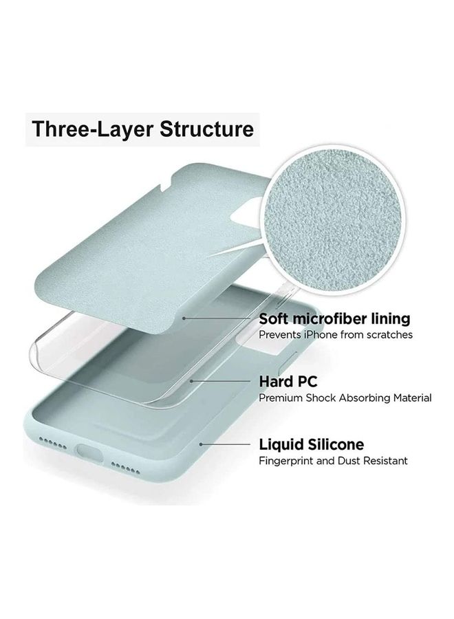 ICS Premium Soft Liquid Silicone Full Body Protection Case For Apple iPhone 12 Pro Blue - Image 2