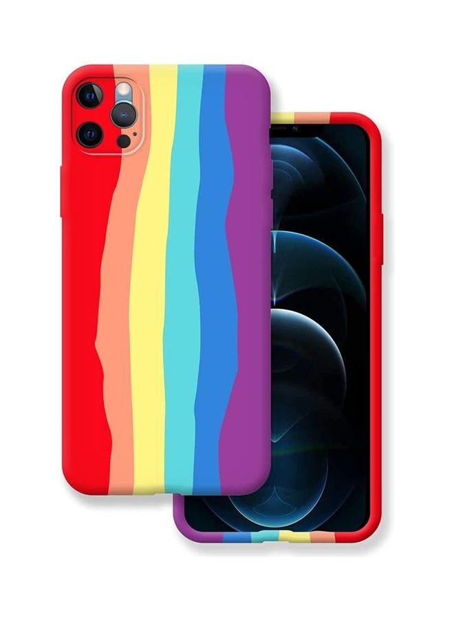 أي سي إس غطاء حماية من السيليكون السائل فائق النعومة بتغطية كاملة مخصص لهاتف أبل آيفون 12 برو متعدد الألوان - Image 1