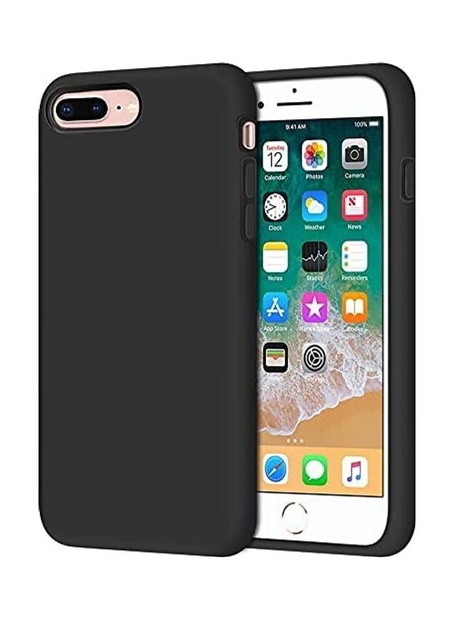 أي سي إس حافظة حماية مرنة من السيليكون مضادة للصدمات بتغطية كاملة لهاتف أبل آيفون 7 بلس أسود - Image 1
