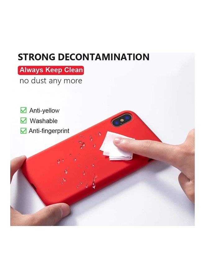 ICS Premium Soft Liquid Silicone Full Body Protection Case For Apple iPhone 12 Pro Red - Image 2