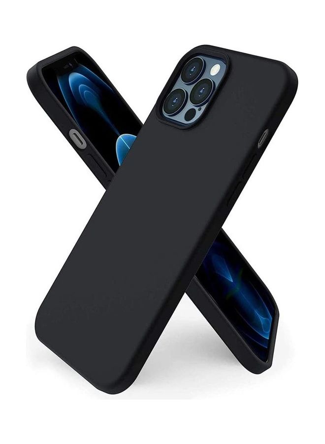 ICS Soft Liquid Silicone Full Body Shockproof Case For Apple iPhone 12 Pro Max Black - Image 1