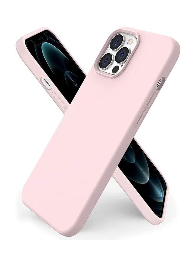 أي سي إس غطاء حماية مرن من السيليكون السائل مضاد للصدمات بتغطية كاملة لهاتف أبل آيفون 12 برو ماكس وردي - Image 1