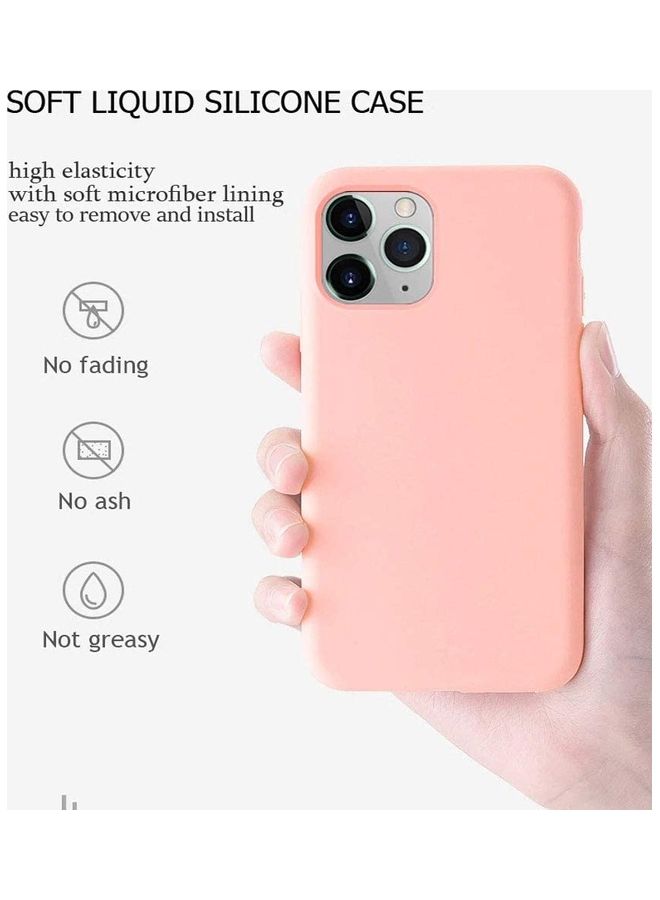 أي سي إس غطاء حماية مرن من السيليكون السائل مضاد للصدمات بتغطية كاملة لهاتف أبل آيفون 12 برو ماكس وردي - Image 2