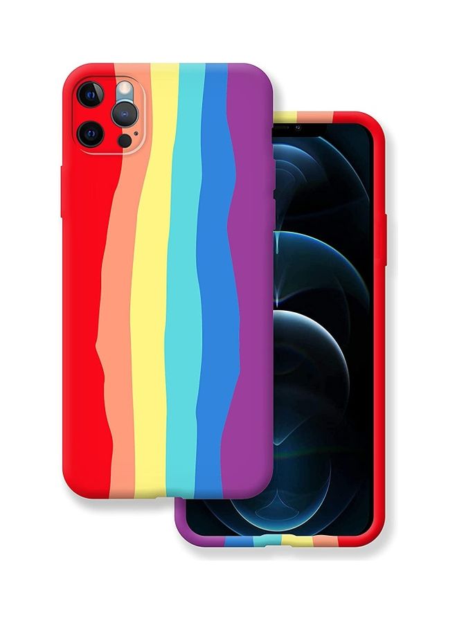 أي سي إس غطاء حماية مرن من السيليكون السائل مضاد للصدمات بتغطية كاملة لهاتف أبل آيفون 12 برو ماكس متعدد الألوان - Image 1