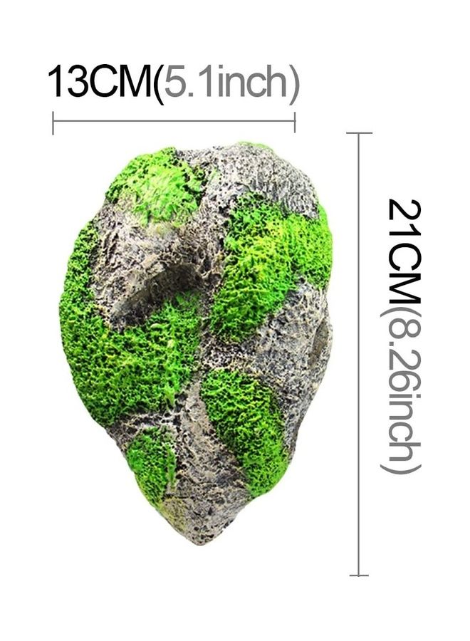 طحالب صناعية عائمة لحوض السمك بتصميم حجر خفاف معلق متعدد الألوان 13x21سم - Image 2