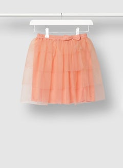 NEON Bow Detail Mini Skirt Pink  - Image 2