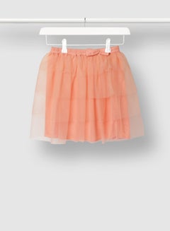 NEON Bow Detail Mini Skirt Pink  - Image 1
