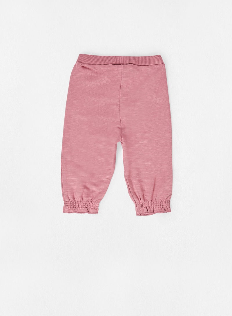 NAME IT - Baby Bow Waist Sweatpants Deco Rose - Image 1