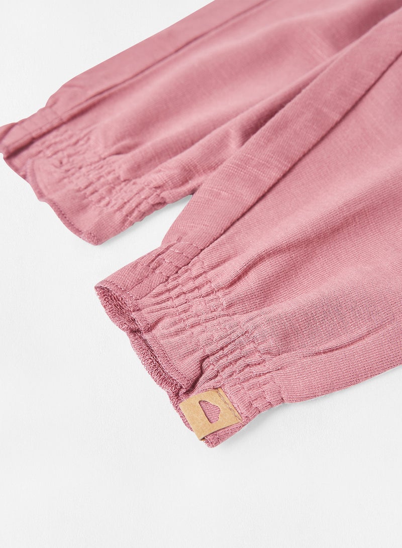 NAME IT - Baby Bow Waist Sweatpants Deco Rose - Image 1