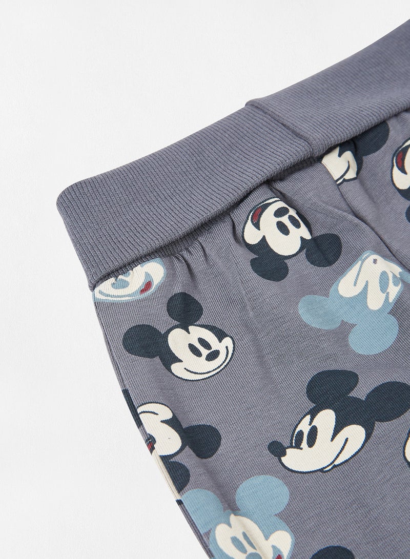 NAME IT - Baby All-Over Mickey Mouse Print Pants Turbulence - Image 1