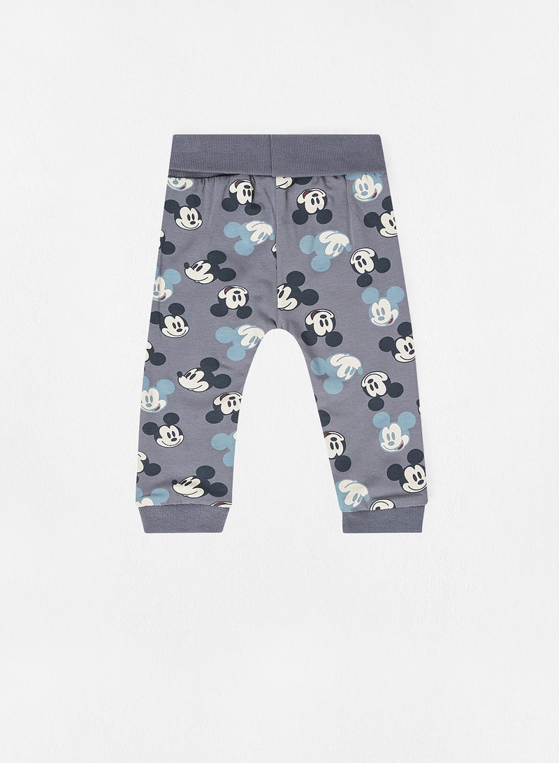 NAME IT - Baby All-Over Mickey Mouse Print Pants Turbulence - Image 1