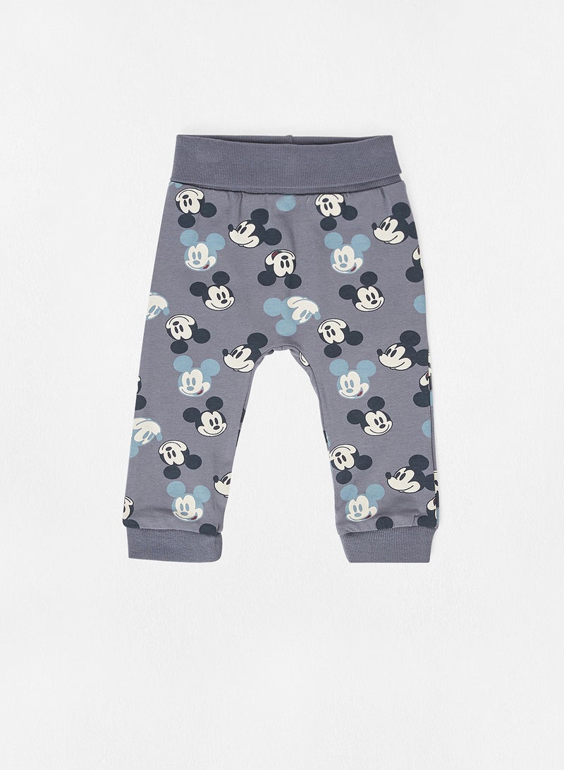 NAME IT - Baby All-Over Mickey Mouse Print Pants Turbulence - Image 1